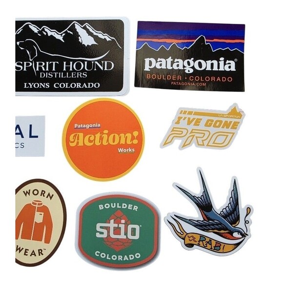 10x Ski Rock Climb Hike Outdoor Stickers Mixed Lot Outdoor Patagonia Stio RAB - Picture 3 of 4